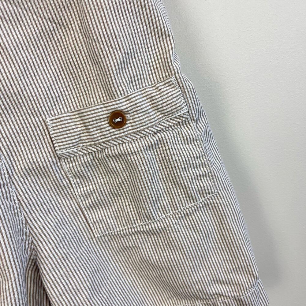 Jacadi Cream Striped Overalls with Anchor Detail - Picture 9 of 11